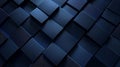 Dark Blue Squares Design for Business Presentation Background Generative AI Royalty Free Stock Photo