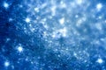 Dark blue star and glitter sparkles background