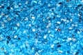 Dark blue stars and glitter sparkles background Holiday, Christmas, valentines, love abstract texture Royalty Free Stock Photo