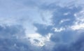 Dark blue storm clouds