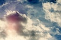 Dark blue stormy sky Royalty Free Stock Photo