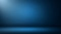Dark Blue Studio Background with Spotlight and Floor Reflection Keywords: dark blue, studio Royalty Free Stock Photo