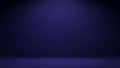 Dark Blue Studio Background With A Subtle Spotlight Effect Illuminating The Center And A Dark Floor Area Royalty Free Stock Photo