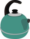 Dark blue teapot Royalty Free Stock Photo