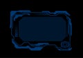 Dark blue technology futuristic HUD display interface background Royalty Free Stock Photo