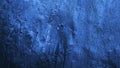 Dark blue texture. Old painted wall. Close-up. Gradient. Grunge background with space for design. Royalty Free Stock Photo