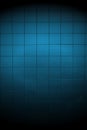 Dark Blue Tiled Wall with Spotlight Royalty Free Stock Photo