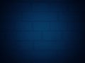 Dark blue tone background with patterned brick wall Royalty Free Stock Photo