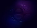 Dark blue violet neon abstract digital wave background Royalty Free Stock Photo