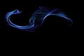 Dark blue wave spectrum waves abstract dynamic colorful light flow and abstract wavy line pattern Royalty Free Stock Photo