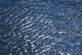 Dark Blue Wavy Water Texture Background with Reflections
