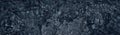 Dark blue weathered concrete surface panoramic texture. Old cracked cement wide background Royalty Free Stock Photo