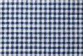 Dark Blue and White Checked Napkin Pattern Background