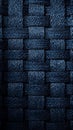 Dark blue woven pattern texture Royalty Free Stock Photo