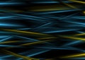 Dark blue and yellow smooth glowing stripes background