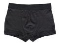 Dark boxer underwear, cotton pants. Isolated background Royalty Free Stock Photo