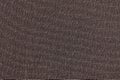 Dark brawn fabric background texture. Detail of textile material close-up Royalty Free Stock Photo