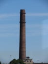 Dark brick chimney stack Royalty Free Stock Photo
