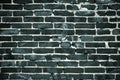 Dark brick wall for background. beautiful background for text. Vignetting Royalty Free Stock Photo