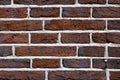 Dark brick wall close up detail Royalty Free Stock Photo