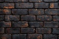 Dark Brick Wall Texture Background Gothic Architecture Design Royalty Free Stock Photo