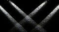 Dark brick wall texture under dramatic spotlights Royalty Free Stock Photo