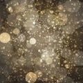 Dark Bronze Gold Champagne Bokeh Pattern Design