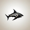 Dark Bronze And Light Black Shark Vector Stock Illustration