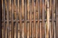 Dark brown bamboo wall Royalty Free Stock Photo