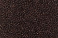 Dark brown beads. Royalty Free Stock Photo