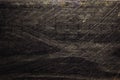 Dark brown and black scratched wood texture Royalty Free Stock Photo