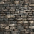 Dark Brown And Black World Stone Wall Wallpaper