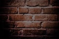 Dark brown brick background. Brick wall texture and background Royalty Free Stock Photo