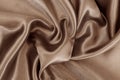 Dark brown fabric texture background, detail of silk or linen pattern Royalty Free Stock Photo