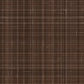 Dark Brown French Linen Texture Background. Variegated Flax Fibre Seamless Pattern. Organic Yarn Close Up Weave Faux