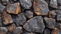 Dark brown and grey stone wall texture Royalty Free Stock Photo