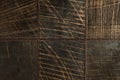Dark brown leather patchwork Royalty Free Stock Photo