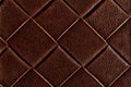 Dark brown leather texture