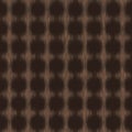 Dark Brown Marl Heather Ikat Texture Background. Polka Dot Vertical Blended Line. Soft Warm Variegated Seamless Pattern