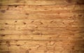 Dark brown plank wood wall texture in horizontal patterns for old background and space Royalty Free Stock Photo