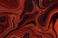 Dark brown Psychedelic liquid marble fluid abstract art background design. Trendy brown marble style. Ideal for web, advertisement Royalty Free Stock Photo