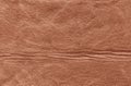 Dark, brown, rough, crumple leather texture for background use.