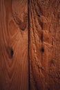 Dark brown rough wood texture with vignette, classic vintage and soft glow effect