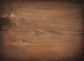 Dark brown scratched wooden cutting board. Wood texture Royalty Free Stock Photo