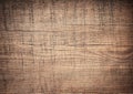 Dark brown scratched wooden cutting board. Wood texture Royalty Free Stock Photo