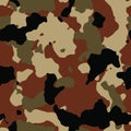 Dark brown seamless camo Royalty Free Stock Photo