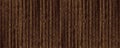 Dark brown shabby wooden board wide panoramic texture. Rough old wood plank rustic large background Royalty Free Stock Photo