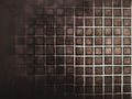 Dark brown square pattern background Royalty Free Stock Photo