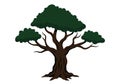 Spooky tree clip art Royalty Free Stock Photo