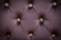 Dark brown violet silk velvet luxury capitone buttoned background Royalty Free Stock Photo